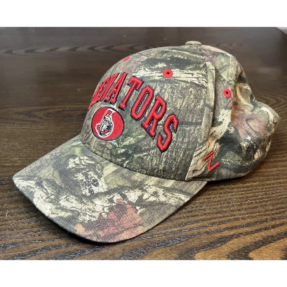 Zephyr Ottowa Senators Camouflage Hat Camo Snapback Snap Back Red